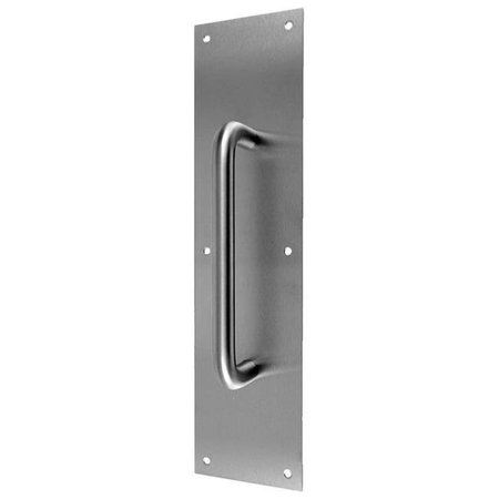 DON-JO Don-Jo Manufacturing 7015-628 3.5 x 15 in. Aluminum Pull Plate with 6 in. CTC Pull 7015-628